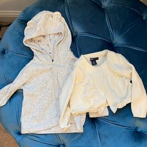 Bundle: cardigan and hoodie Baby Gap size 6-12